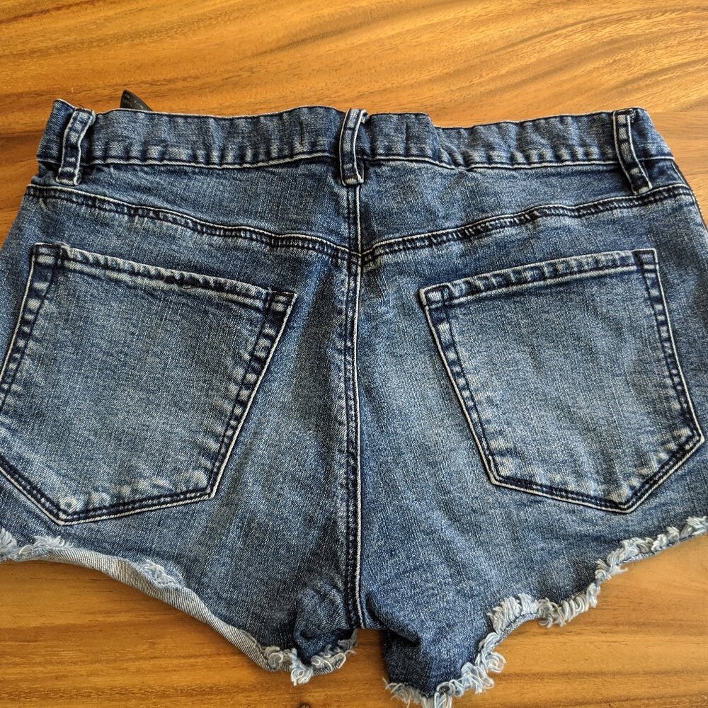 3X1 NYC Sexy Cutoff Booty Denim Shorts with zipper-sided design